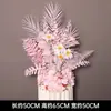 Arreglo floral de piso para boda, decoración de fila de flores rosas, flores de boda, flores artificiales, decoración de pasillo, ambientación, arte floral de escenario T
