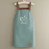 Delantal de Cocina Impermeable con Logo Impreso, Delantal Doméstico a Prueba de Aceite para Mujeres, Trabajo en Catering, Bolsillo para Teléfono de Gran Capacidad