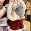Conjunto de Ropa de Año Nuevo para Niña Pequeña, Nuevo Estilo de Invierno para Niñas Pequeñas y Bebés, Elegante y Lindo Conjunto de Año Nuevo con Estilo Chino