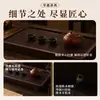 Bandeja plana para té de baquelita de 32 piezas, mesa pequeña de secado de té tipo cajón, soporte para tetera de madera maciza, mesa de té pequeña