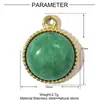 Colgante Geométrico Vintage de Piedra Natural DIY de Acero de Titanio para Mujer Ovalado de Cristal Rosa Acero Inoxidable Joyería Collar Pulsera Colgante