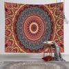Tapeçaria Mandala Nórdica Tecido de Fundo para Yoga Tecido Decorativo de Parede Tapeçaria Mural Impressão Digital