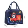 Bolsa Térmica de Lanche Cartoon Expansível, Pequena Bolsa Tote, Bolsa de Lanche Fofa para Estudante, Bolsa para Lancheira de Piquenique ao Ar Livre, Bolsa de Lanche