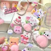 Adesivos Squishy Tema Pêssego 3D Infantil Embossado Desenho Animado Fofo Alto Valor Decorativo Diário Animal DIY Alívio do Estresse