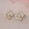 2025 Explosões Moda Exquisita Primavera e Verão Esmalte Glace Brincos Novo Estilo Feminino Fresco Versátil Brincos Pino de Prata