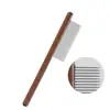 Peine para Mascotas para Gatos y Perros, Peine de Madera para Eliminar el Pelo Suelto, Aseo, Eliminación de Pulgas, Suavizado y Eliminación de Muda, Peine de Dientes Finos