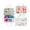 Tablero de aprendizaje infantil transfronterizo Tablero de actividades Tablero ocupado Rompecabezas educativo Juguete de práctica de vestirse Juguete sensorial Regalo Venta al por mayor