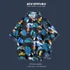 Verano Nuevo Estilo Coreano Ins Estilo Hong Kong Retro Floral Delgadas Camisas de Pareja Sueltas de Manga Corta para Hombres Modernas