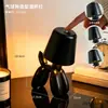 Luminária de Mesa Formato Cão Balão Nórdico Quarto Mesa de Cabeceira Atmosfera Luz Noturna Arte Criativa Decoração de Mesa