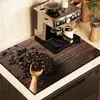 Máquina de café simple americana alfombrilla antideslizante alfombrilla de drenaje alfombrilla para mesa de comedor barra alfombrilla para encimera de cocina absorbente secado rápido venta al por mayor