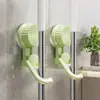 Pinza para trapeador con ventosa, sin perforaciones, para almacenar pasta de baño, colgador de pared con gancho sin costuras para escobas
