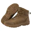 Nuevas botas militares de gran tamaño transfronterizas, botas tácticas transpirables, botas de combate para entrenamiento de senderismo al aire libre de fuerzas especiales, botas tácticas de caña alta