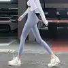 Roupa Fitness Nude Calça de Yoga Corrida Esportiva Justa Cintura Alta Levanta Bumbum Controle de Barriga Elástica Roupa Externa Base Calça Shark