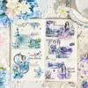 Nuevas Pegatinas de Diario de Plantas y Flores, Papel de Material Vintage, Pegatinas DIY para Niños, Paquetes de Pegatinas para Manualidades de Estudiantes al por Mayor