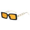 Nueva Caja de Moda Cadena Metálica Simple Show Europeo y Americano Gafas de Sol de Lujo Ligero Gafas de Sol del Mismo Estilo de Celebridad de Internet Gafas de Sol de Moda