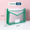 Bolsa para documentos transparente de botón a presión engrosada de fábrica directa con acabado de borde, bolsa de archivo de oficina PP impermeable y a prueba de polvo