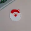 Posavasos y portatarjetas de ganchillo hechos a mano para Navidad, colgantes portatarjetas de jengibre de ganchillo transfronterizos, accesorios de posavasos de cara sonriente de copo de nieve de hilo