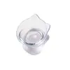Cuenco Antideslizante Inclinado para Beber y Comer Gatos, Individual/Doble Cuenco, Cuenco con Orejas de Gato, Cuenco Grande para Agua, Cuenco con Patas Altas para Proteger la Columna Cervical, Doble Cuenco