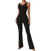Europa y Estados Unidos transfronterizo TK Amazon chaleco de cuello redondo pantalones acampanados mono tirante ancho espalda sexy hilo ropa de yoga
