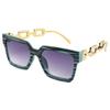 Gafas de sol cuadradas que combinan con todo, populares en la cadena de venta transfronteriza para mujer, gafas de sol de calle Fashion Square para mujer