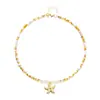 Venta Directa de Fábrica Nuevo Collar de Cuentas de Arroz Estrella de Mar Estilo Bohemio Versátil Cadena de Cuello de Perlas de Arroz Estrella de Mar