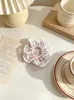Al por mayor en stock ligas para el cabello de encaje con bloques de color retro, ligas para el cabello estilo bosque, scrunchies estilo coreano, cuerdas para el cabello, ligas para el cabello