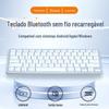 Teclado Bluetooth Adequado para Celulares, Tablets, Laptops, Mini Teclado Universal Sem Fio Fino e Leve de 78 Teclas Carregamento
