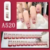 Piezas de Uñas Postizas Terminadas, Uñas Postizas, Arte de Uñas Simple de Limón Helado Transparente Estilo Celebridad de Internet, Extensiones de Uñas y Uñas Portátiles