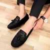 Nuevos Mocasines con Patrón de Cocodrilo Primavera 2022 Zapatos de Hombre Piel Genuina Estilo Coreano Zapatos sin Cordones Versátiles Juventud Casual Zapatos de Piel