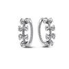 Pendientes Pandora de Cobre Blanco Plateado Silueta de Mickey Lazo Starlight Pendientes Pequeños Starlight