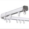 Riel curvo para cortina de aleación de aluminio, guía para ventana salediza en forma de U, riel curvo para balcón, riel deslizante curvo, riel de cortina flexible de doble vía