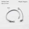Metal acero inoxidable impermeable no se decolora joyería para hombre y mujer cadena de hueso de serpiente para llevar Pan DIY accesorios casuales pulsera