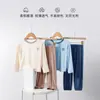 Pijama Adolescente, Conjunto de Roupa de Casa Infantil 100% Algodão, Roupas de Ar Condicionado para Meninos Primavera e Verão, Camisetas de Base Femininas para Estudantes