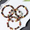 Estilo étnico cuentas multi-tesoro Nudo de bambú proverbio de seis palabras Piedra lunar pulsera rosario pulsera hombres y mujeres círculo único joyería de pareja