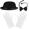 Conjunto Temático Clássico de Mágico Lincoln Chapéu Alto e Capa 15cm de Altura Conjunto Completo para Festa Cosplay Performance de Palco