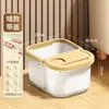 Cubo para Baño de Pies Doméstico, Cubo Elevado para Baño de Pies Hasta la Rodilla, Cubo Aislado para Baño de Pies de Invierno, Cubo Grande Tipo Bolso para Masaje de Salud para Baño de Pies