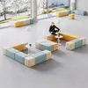 Instituição de Treinamento Área de Descanso Sofá Recepção Educação Infantil Jardim de Infância Escola Criativo Simples Moderno Couro Faixa Longa Combinação