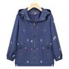 Mãe trench coat short coat para as mulheres idosas Primavera e Outono avó usar primavera top solto para as pequenas roupas idosas