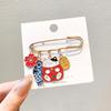 Broche Estilo Japonês Fofo ins Moda Fivela Leve Anti-correr Pino de Fivela Personalizado Fixador de Roupas Pin de Desenho Animado Acessórios para Bolsa Mulheres