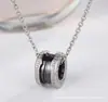 Versión Alta Collar de Cerámica Baojia para Mujer V Oro Oro Rosa Primavera Hombrecito Rojo Cadena para Cintura Clavícula Grande y Pequeña Caridad