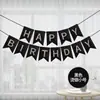Banner de Feliz Cumpleaños con Cola de Pez de Lámina Dorada Decoración de Fiesta de Feliz Cumpleaños Guirnalda de Banner de Feliz Cumpleaños