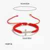Pulseira de Aço Inoxidável Cruzada Tecida à Mão Nova Amazon Transfronteiriça Unissex Presente para Casal Pulseira da Moda