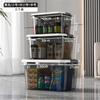 Caixa de Armazenamento Transparente Caixa de Armazenamento Extra Grande Organizador de Brinquedos Doméstico Caixa de Armazenamento de Plástico para Roupas e Lanches Porta-malas