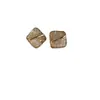 Nuevos Pendientes Cuadrados Geométricos de Color Champagne Degradado de Lujo Ligero de Gama Alta para Mujer Diseño de Nicho Pendientes Versátiles Pendientes