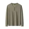 Otoño 2026 Nueva Ropa de Hombre Sudadera con Cuello Medio con Cremallera para Hombre Prenda de Punto Superior Moda Casual Versátil de Manga Larga