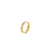 Anillo de cielo estrellado moderno y simple para niñas, anillo de acero de titanio de lujo ligero de nicho de alta gama, electrochapado al vacío, no se decolora