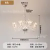Candelabro de Velas Francés Luz Principal de Sala de Estar Escalera Cristal Luz de Comedor 2025 Nuevo Blanco Retro Lámparas de Dormitorio