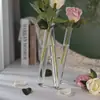 Tubo de Ensaio Vaso de Vidro Recipiente de Pequeno Diâmetro Arte Sala de Estar Ornamento Vintage Arranjo de Flores Vaso de Flores de Alta Qualidade Luxo Leve Retrô