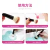 Herramienta de Limpieza de Brochas de Maquillaje No Dañina de Amazon, Herramienta de Limpieza de Bolígrafos de Maquillaje, Almohadilla de Limpieza Suave de Silicona Portátil para Belleza