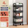 Estante de Almacenamiento Piso Movible Sala de Estar Cocina Carrito con Ruedas Estante de Almacenamiento Multicapa Estante de Almacenamiento Suministros para la Vida